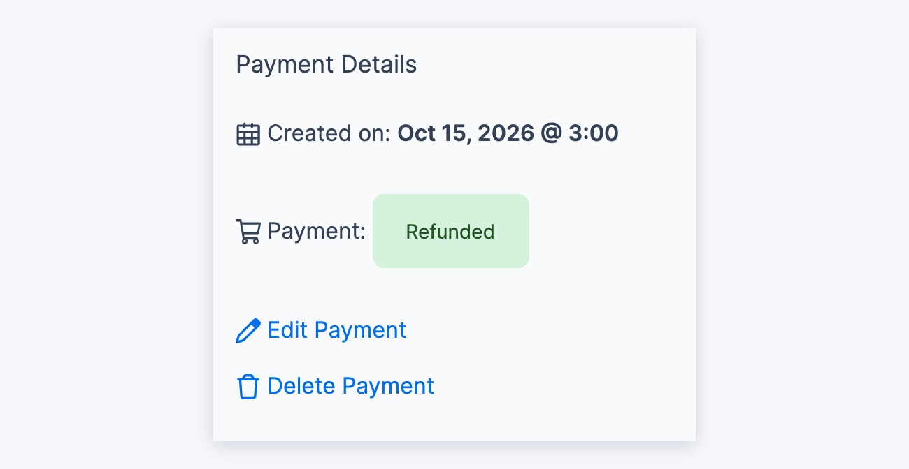 Stripe Refunded Payment Stripe Refunded Payment