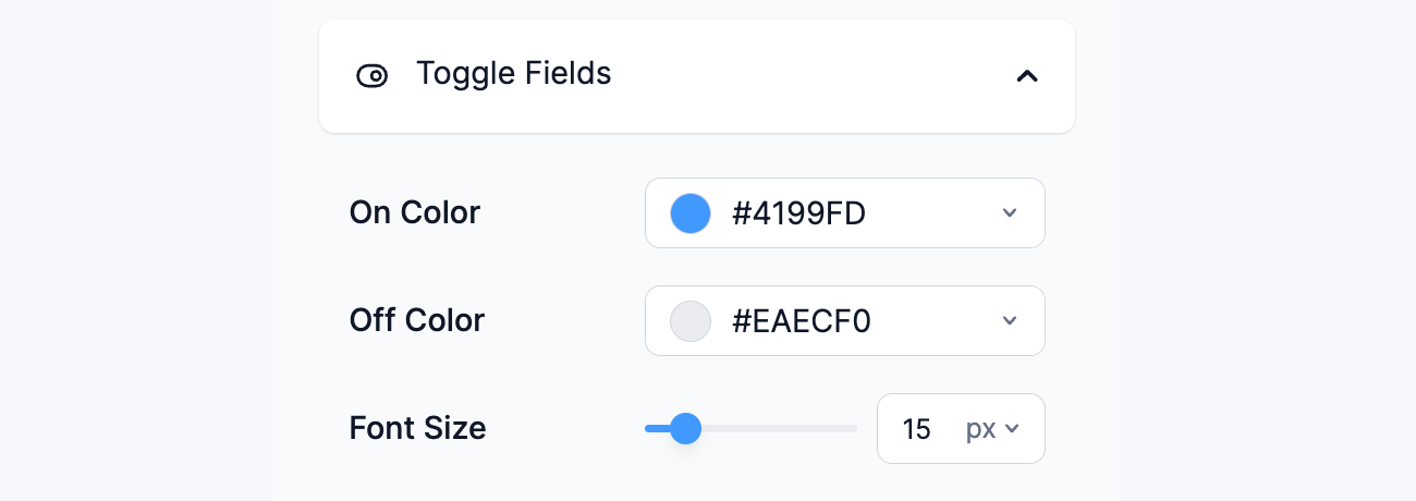 Toggle Field Styling