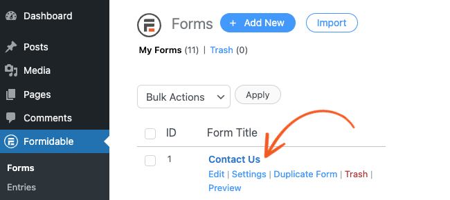 User Flow - Select form