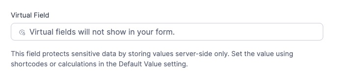 Virtual Field in form builder