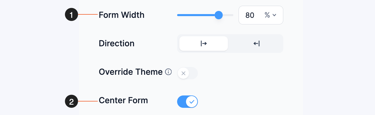 Visual Form Styler Center Form