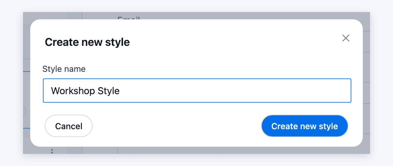 Visual Form Styler - Create New Style Visual Form Styler - Create New Style