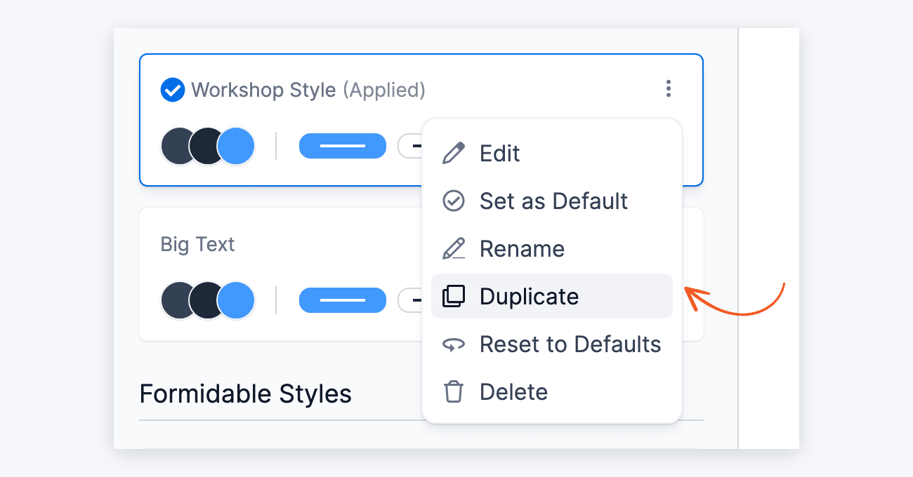 Visual Form Styler - Duplicate Style Visual Form Styler - Duplicate Style