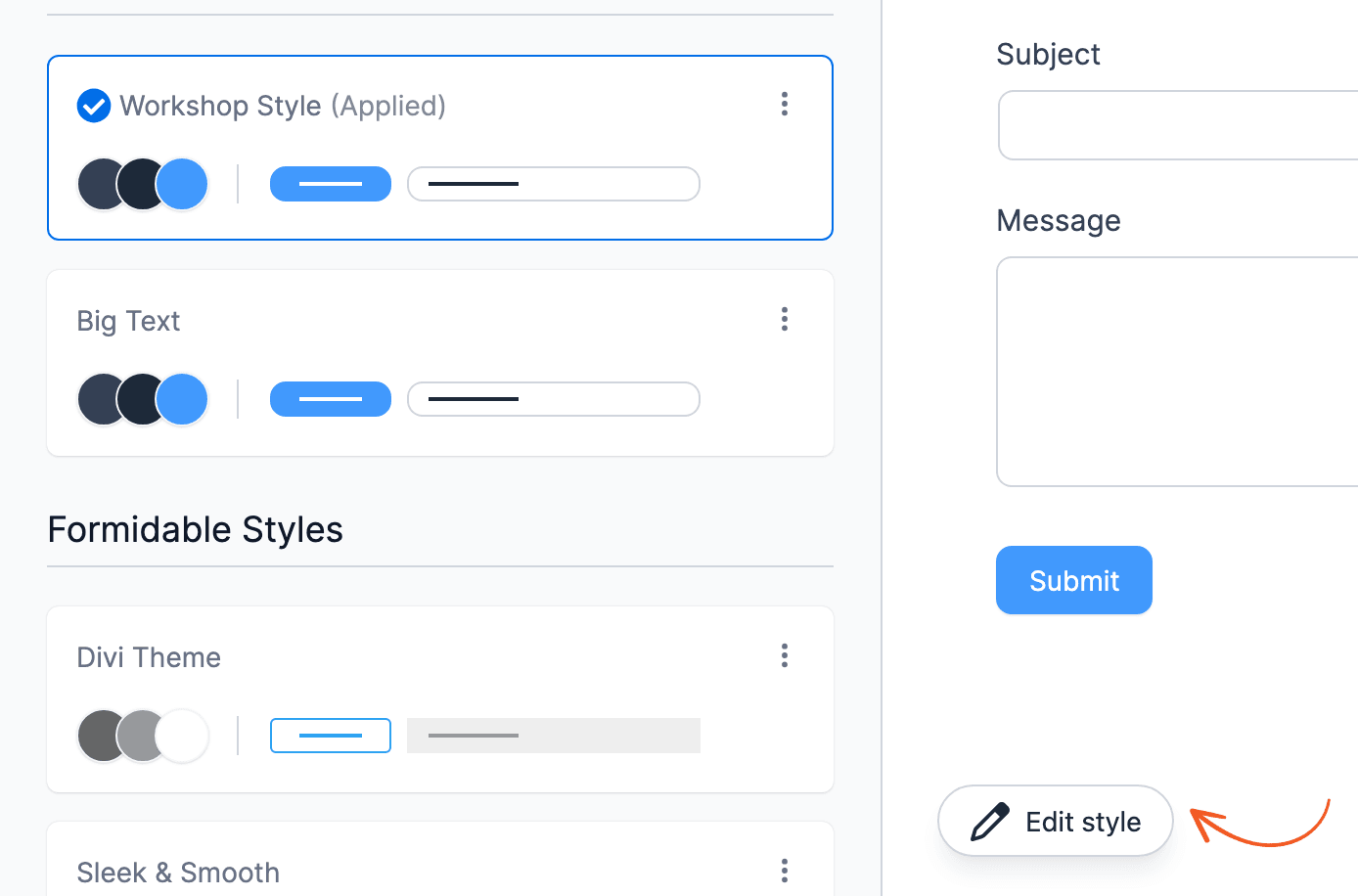 Visual Form Styler - Edit Style Button Visual Form Styler - Edit Style Button