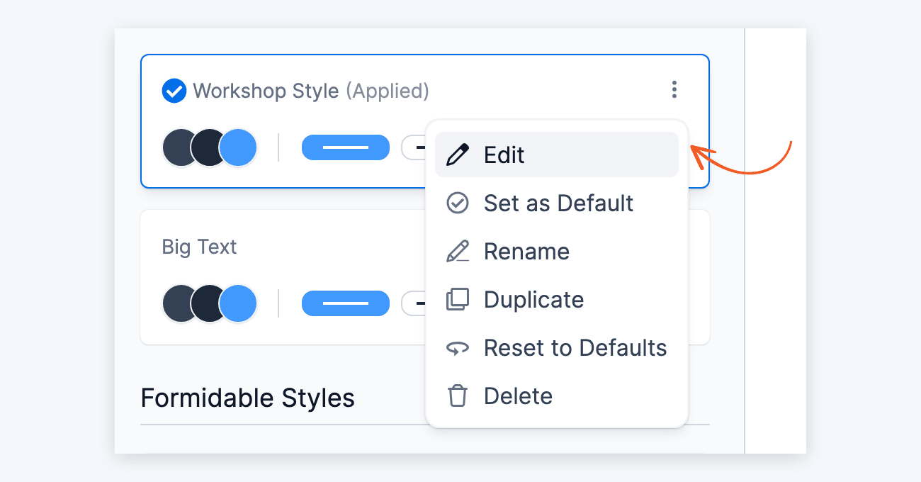 Visual Form Styler - Edit Style Visual Form Styler - Edit Style