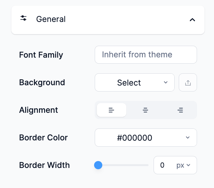 Access the general settings in the Visual Form Styler Advanced Settings