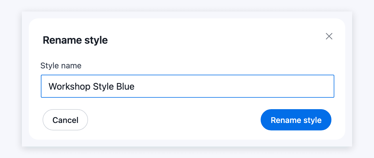 Visual Form Styler - Rename Style Button Visual Form Styler - Rename Style Button