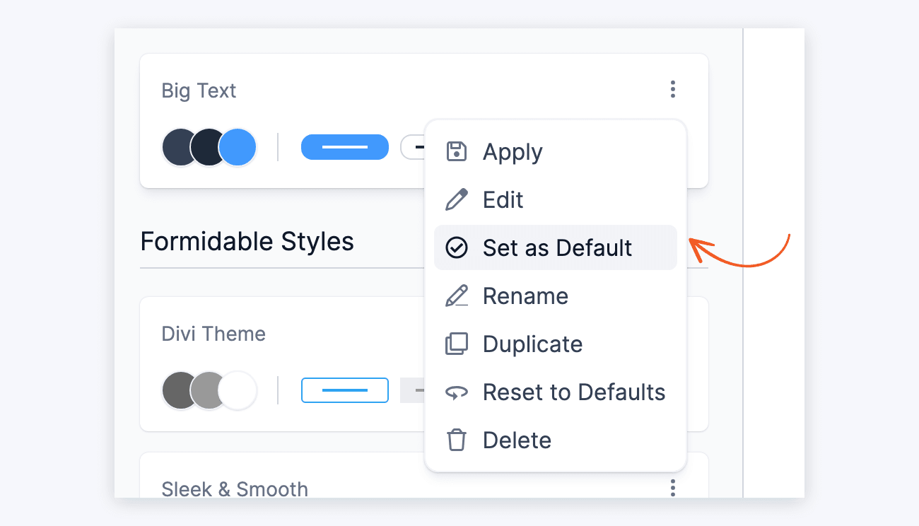Visual Form Styler - Set as Default Style Visual Form Styler - Set as Default Style