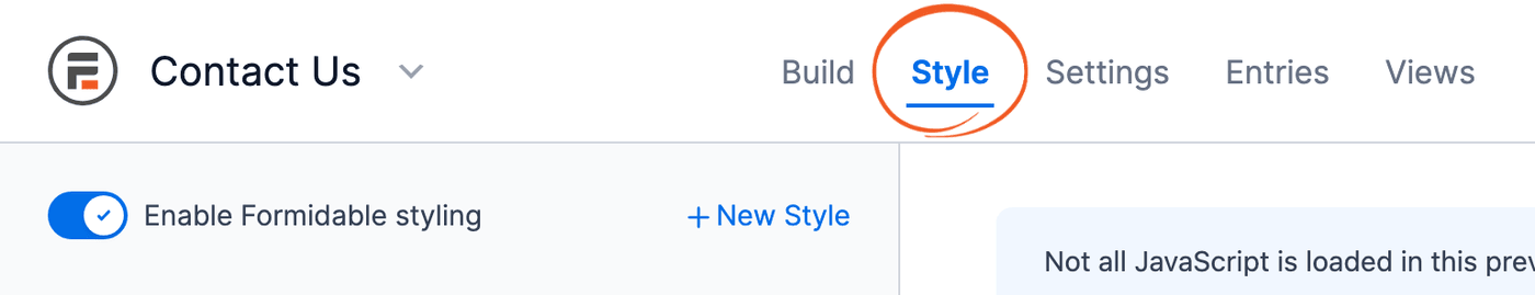 Visual Form Styler - Style Page Visual Form Styler - Style Page