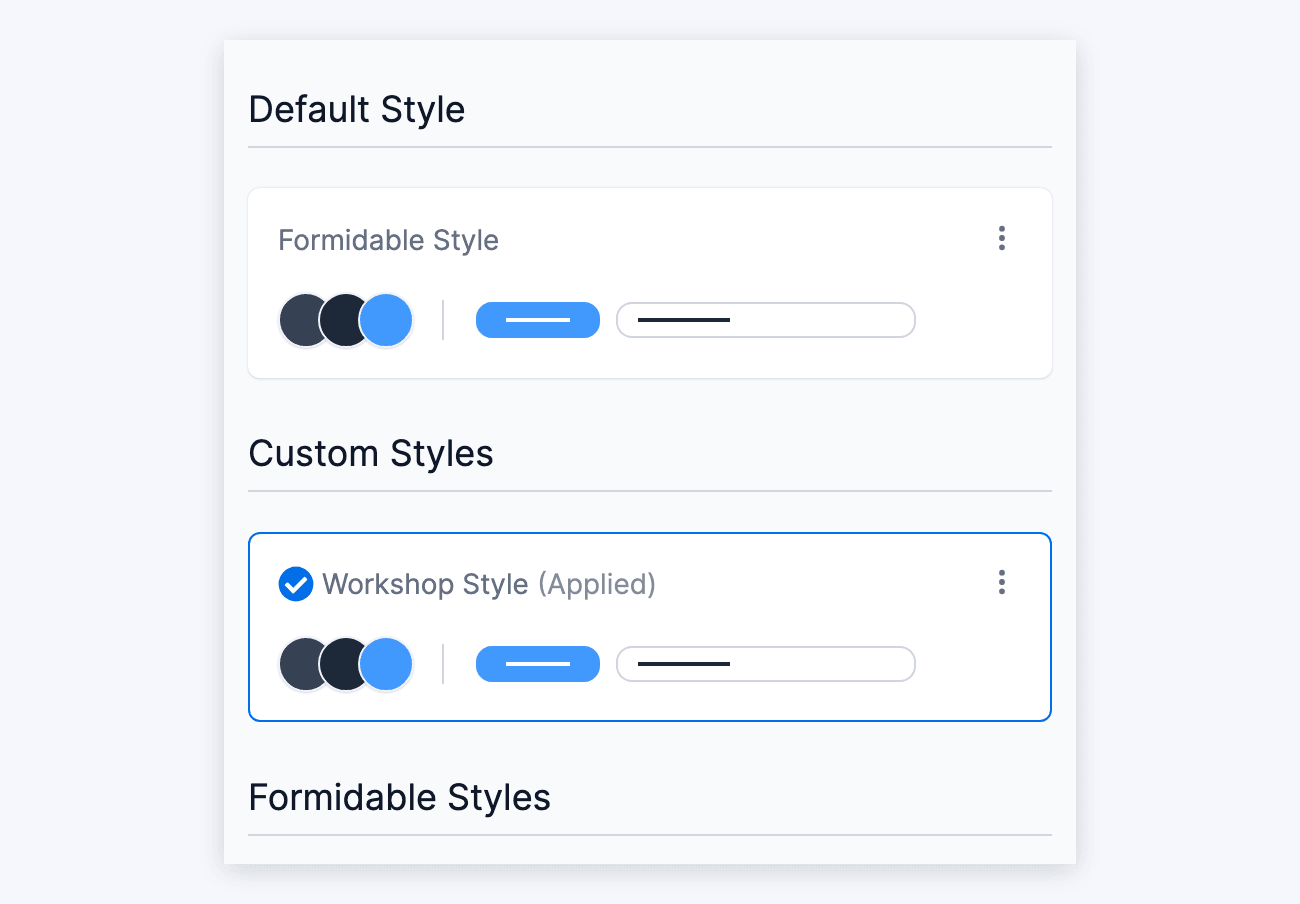 Visual Form Styler - Style Templates Visual Form Styler - Style Templates