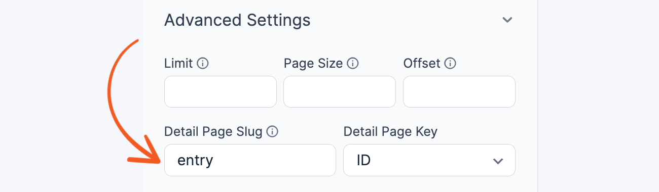 Visual View Settings - Detail Link Visual View Settings - Detail Link