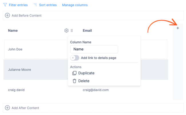 Visual Views Settings - Table Add Column Visual Views Settings - Table Add Column