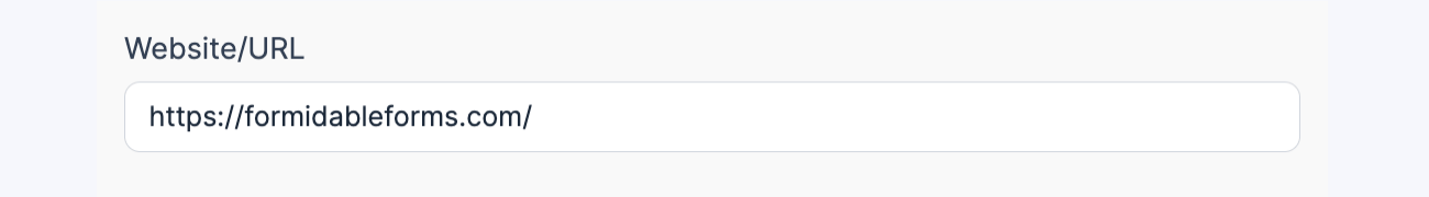 Website URL field type