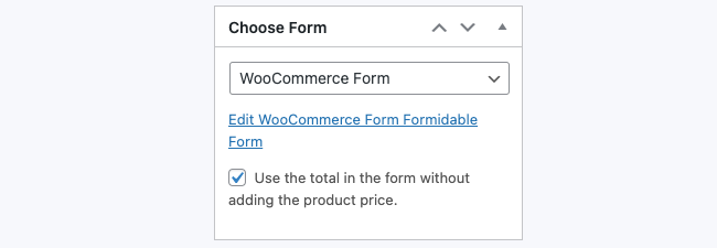 WooCommerce Form Ignore Product Prices