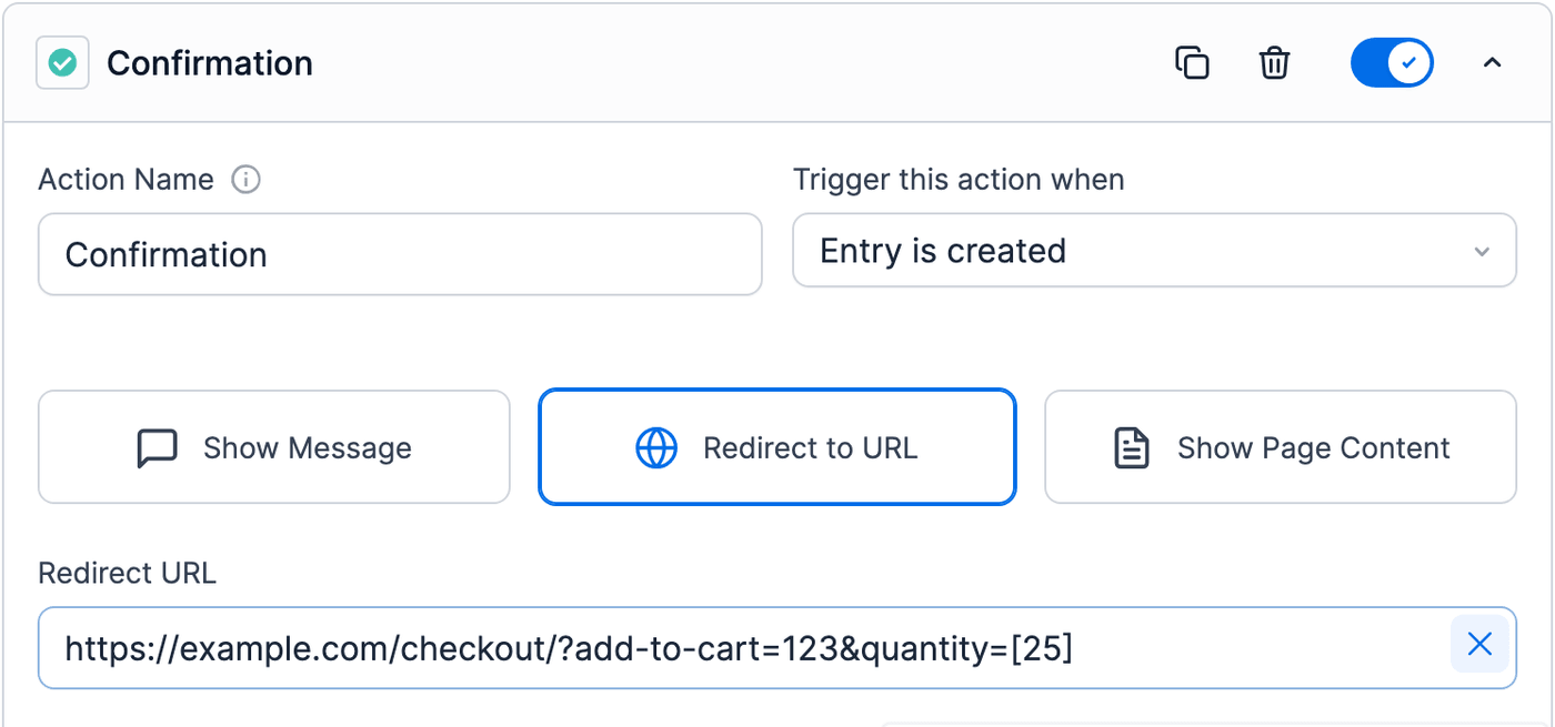 WooCommerce Forms - Redirect to checkout with a product