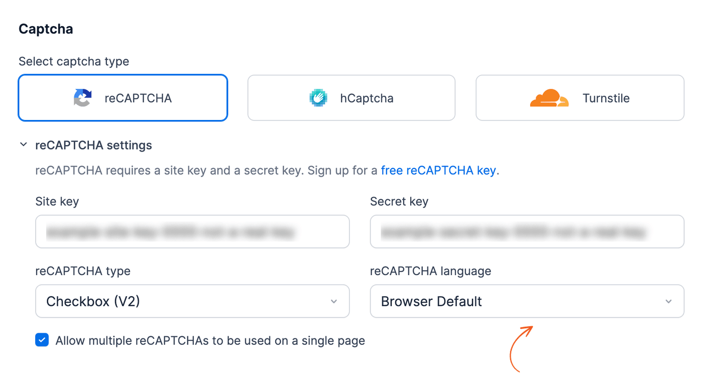 WPML reCAPTCHA language browser default WPML reCAPTCHA language browser default