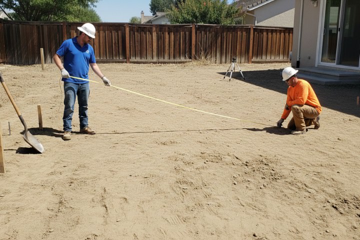 Elevated spa with a rain curtain feature flowing into a timeless pool, symmetrical layout
