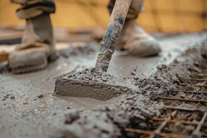 Concrete finishing work for a new pool build or renovation project
