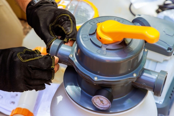 Modern pool equipment installation for a renovation or full rebuild