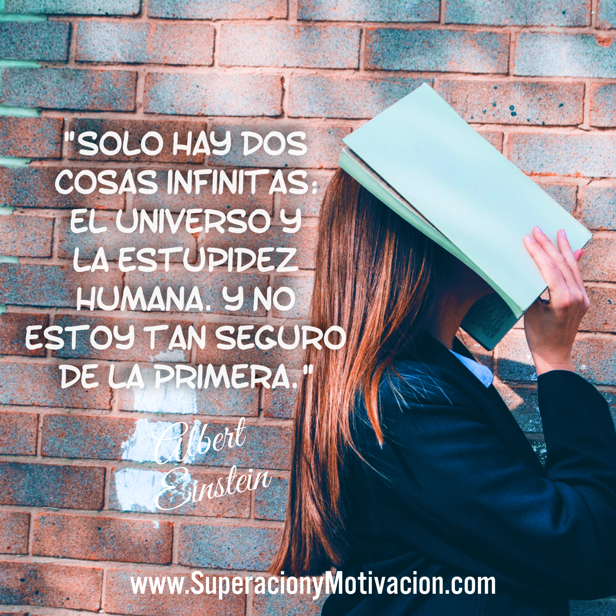 «Solo hay dos cosas infinitas: el universo y la estupidez humana. Y no estoy tan seguro de la primera.»