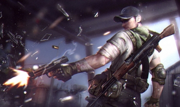 Free Fire desktop wallpaper gunshot