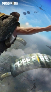 Free Fire mobile wallpaper parachute