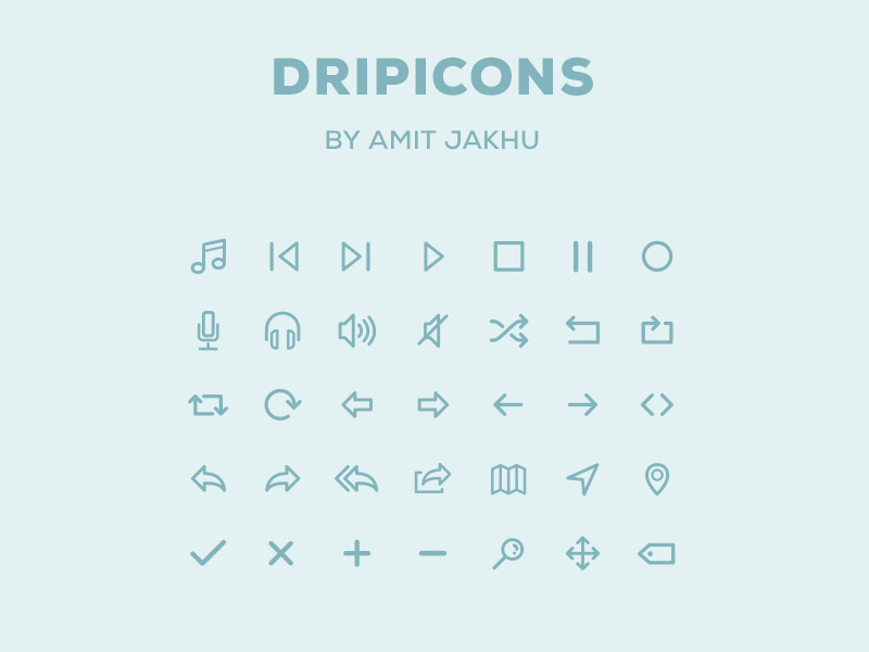 Dripicons : Free PSD