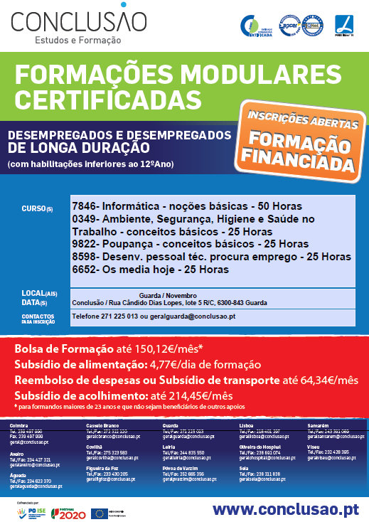 Formação disponível