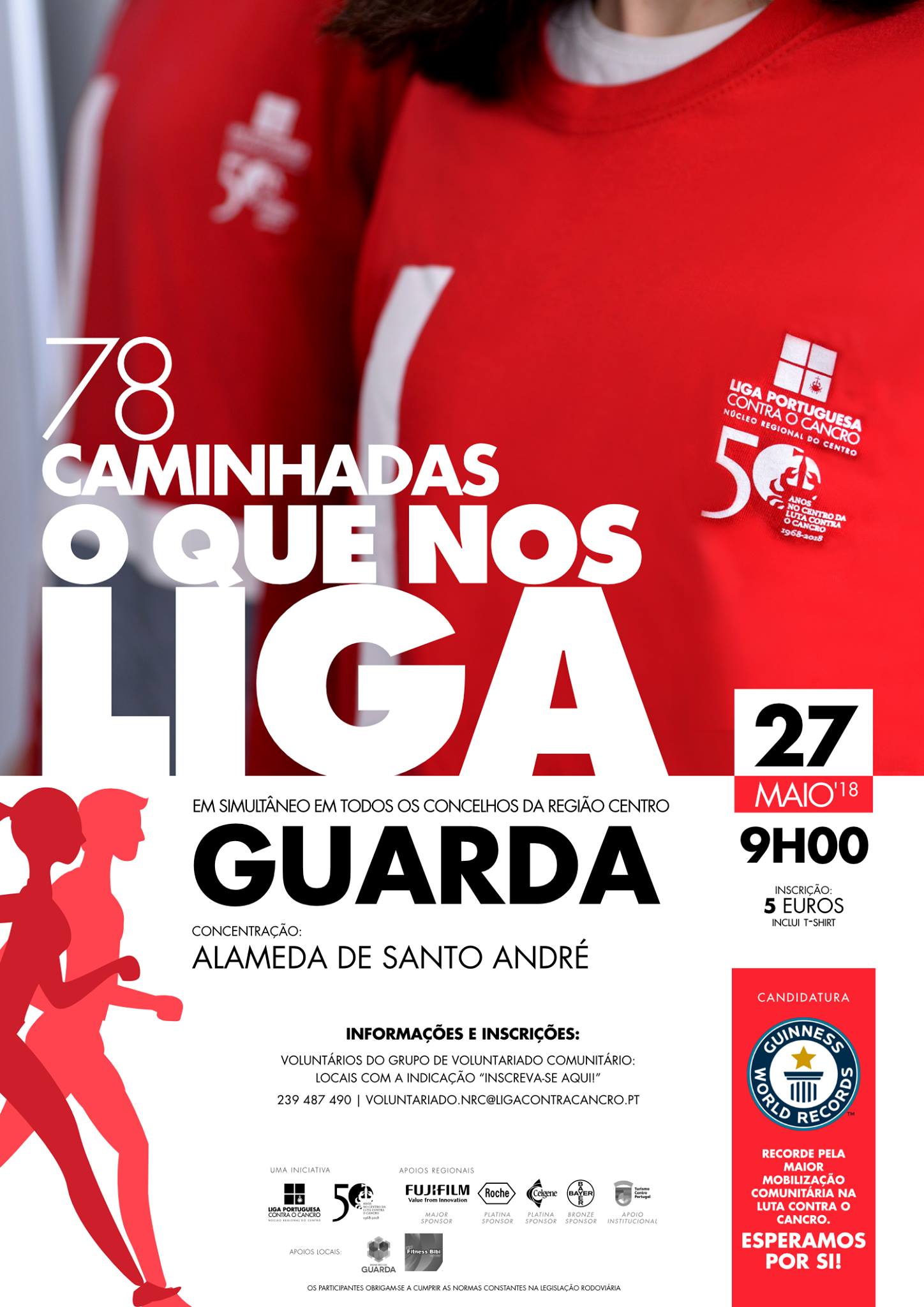 Caminhada na Guarda, do Núcleo Regional do Centro da LPCC