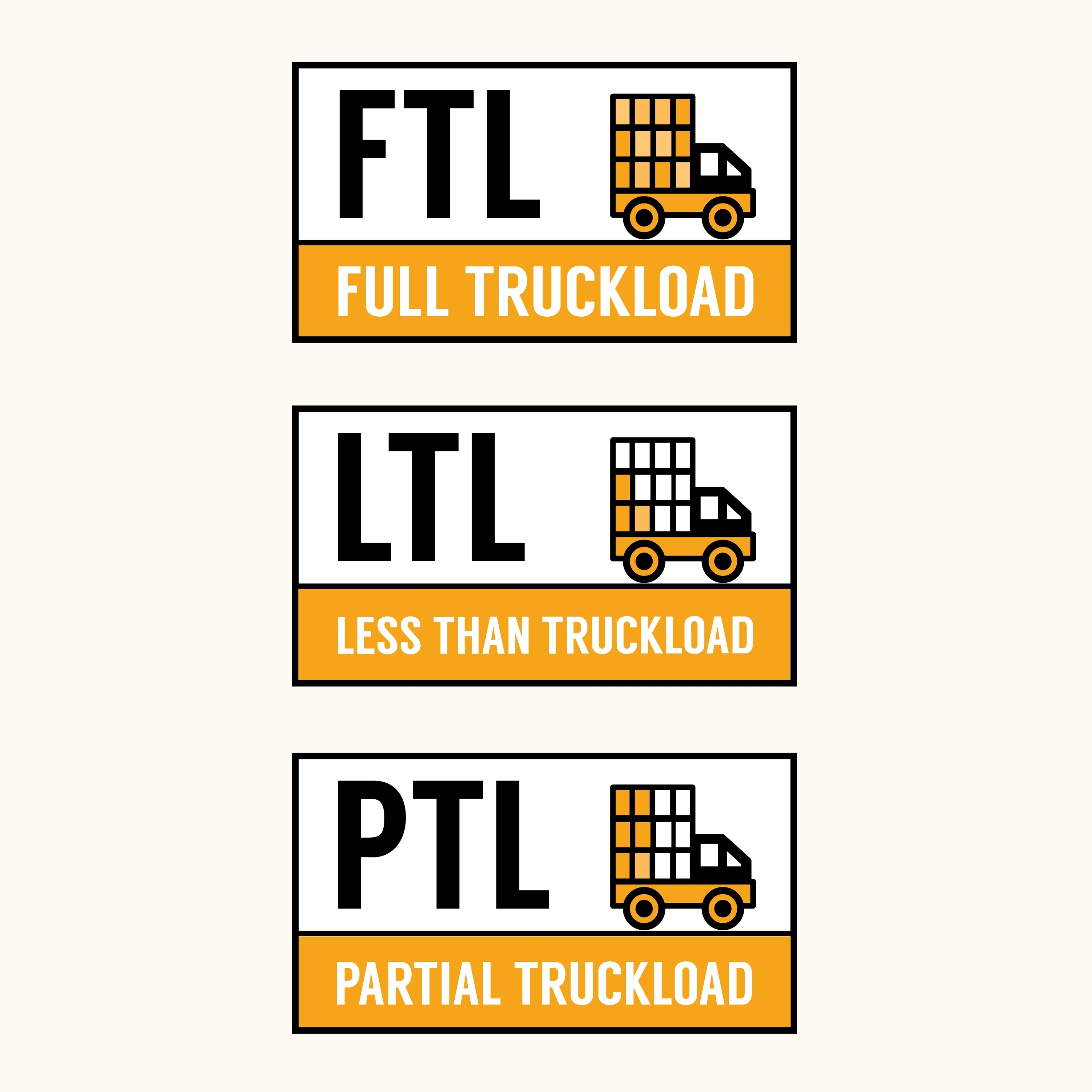 FTL, LTL, PTL Loads in Trucking