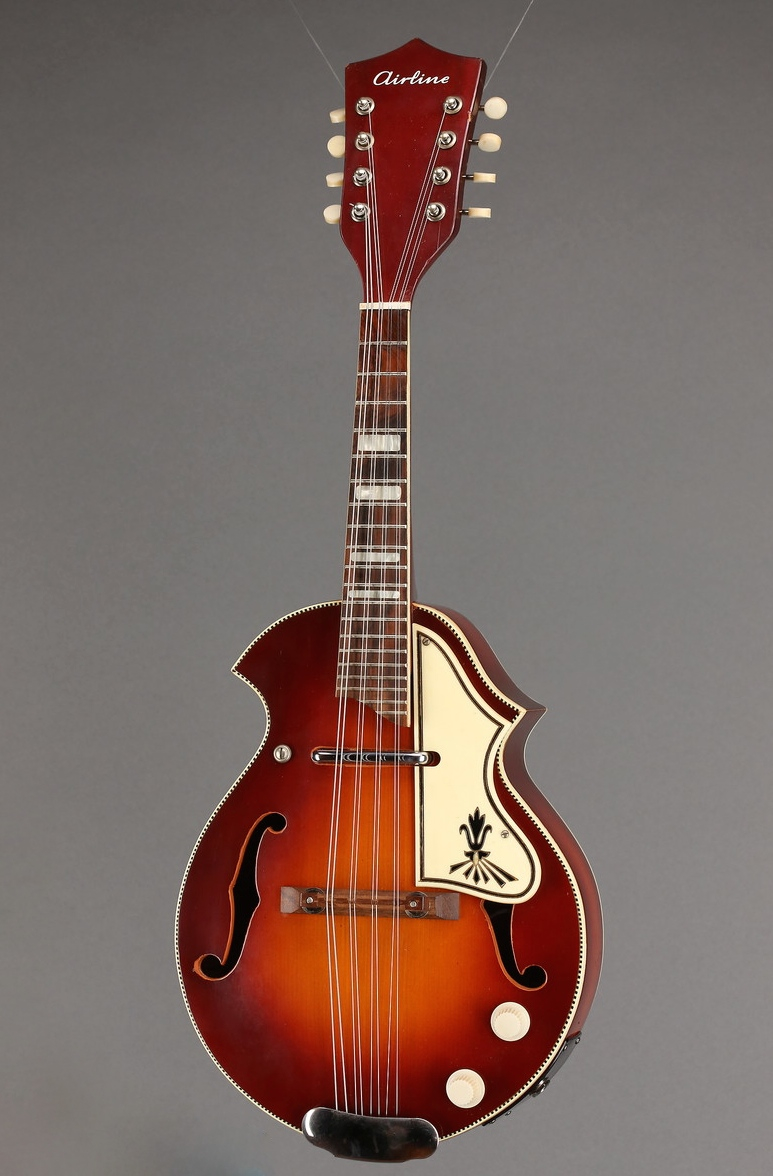 Catch of the Day Circa 1956 Airline P5 Electric Mandolin Fretboard