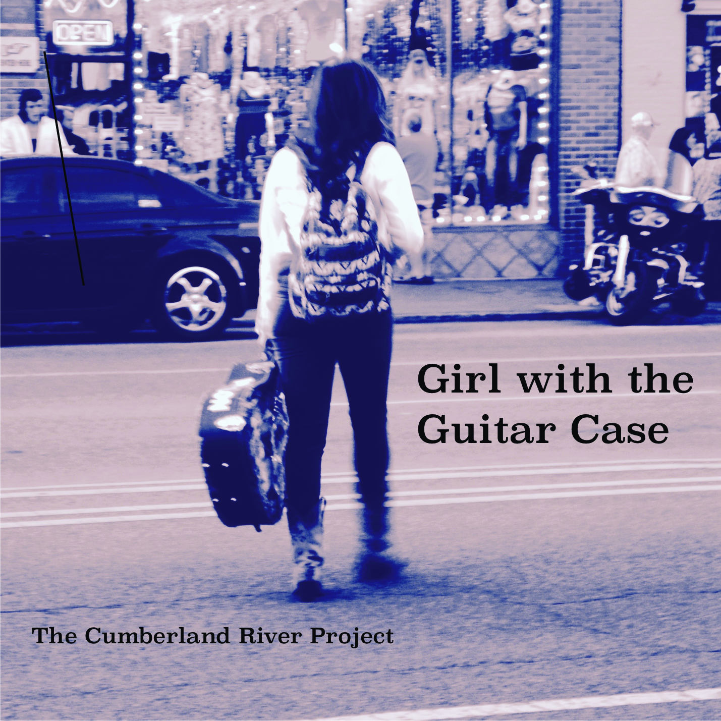 Girl with the Guitar case