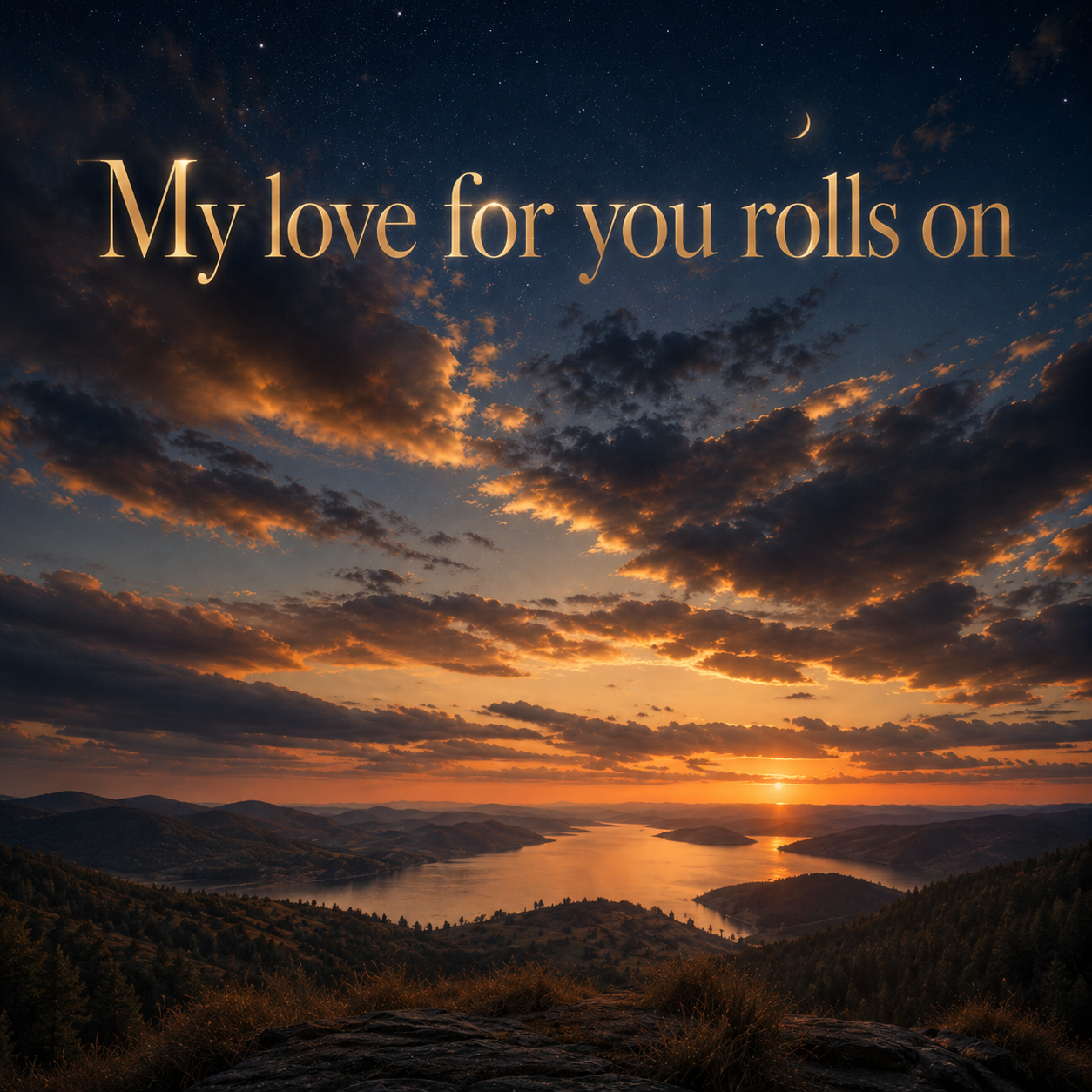 My love for you rolls on