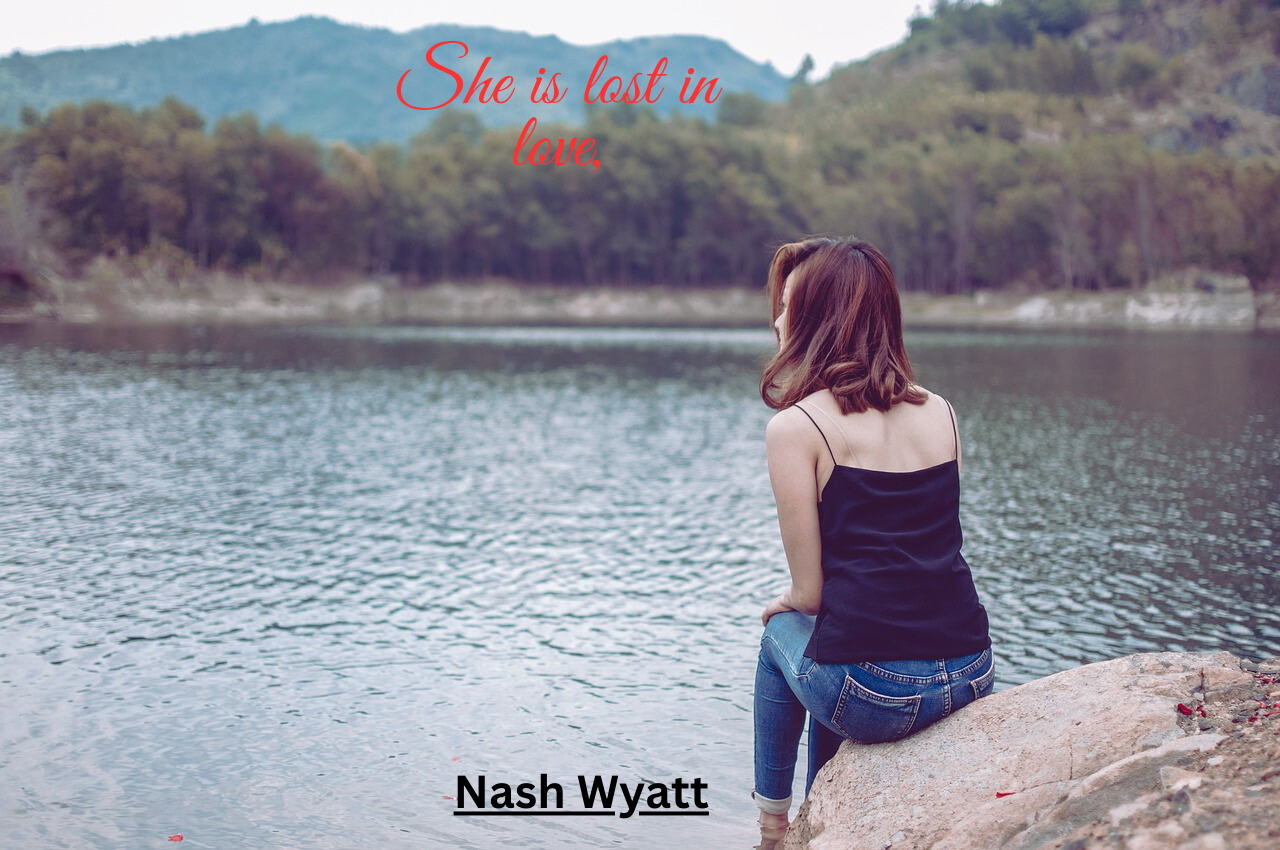 She is lost in love,