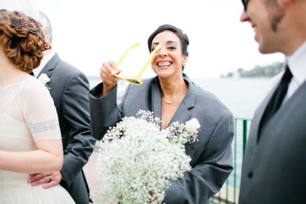 A Colorful Wayfarers Wedding by the Sea – Photo by Let's Frolic Together