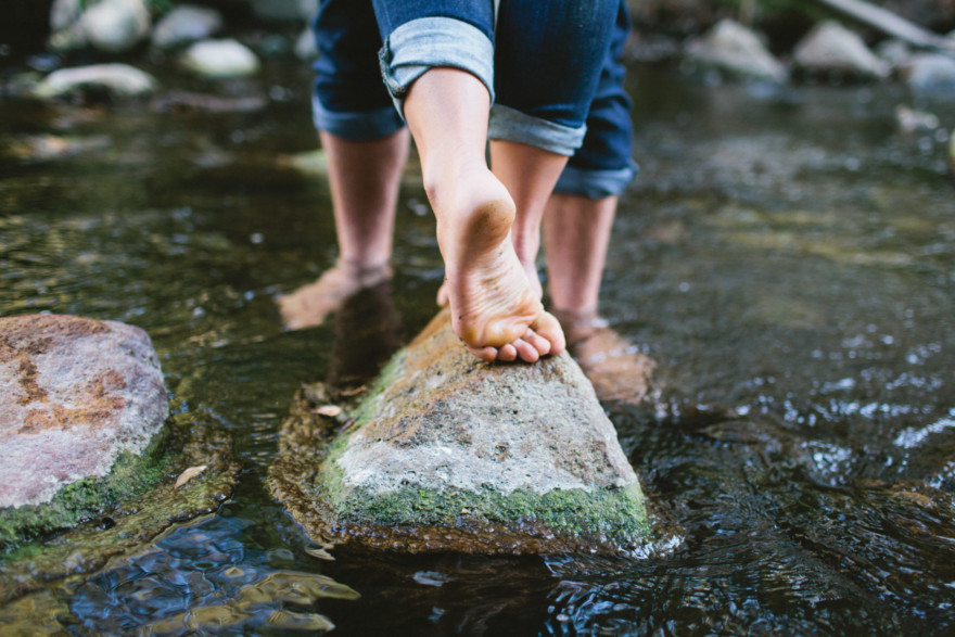 Barefoot in a Babbling Brook – Photo by Let's Frolic Together