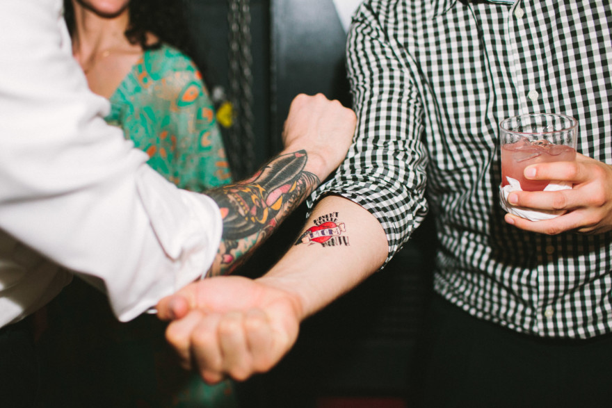 SmogShoppe Tattooed Wedding – Photo by Let's Frolic Together