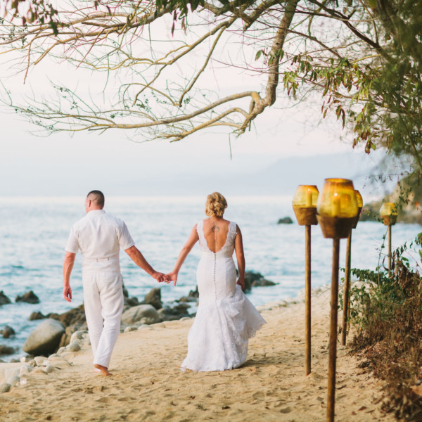 Intimate Rustic Mexican Beach Wedding &ndash; Photo by Let's Frolic Together