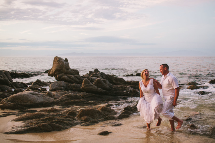Intimate Rustic Mexican Beach Wedding – Photo by Let's Frolic Together