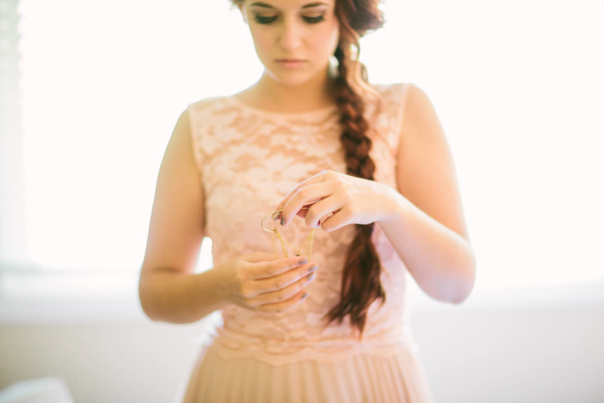 A Sweet Pink Bates Nut Farm Wedding – Photo by Let's Frolic Together