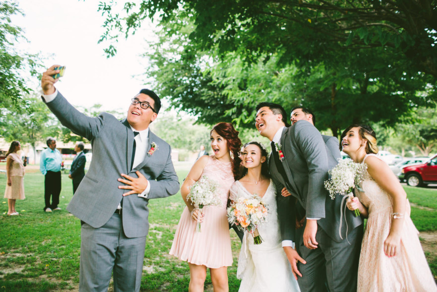 A Sweet Pink Bates Nut Farm Wedding – Photo by Let's Frolic Together