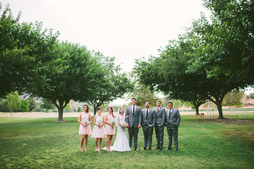 A Sweet Pink Bates Nut Farm Wedding – Photo by Let's Frolic Together