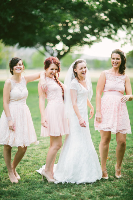 A Sweet Pink Bates Nut Farm Wedding – Photo by Let's Frolic Together