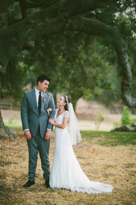 A Sweet Pink Bates Nut Farm Wedding – Photo by Let's Frolic Together