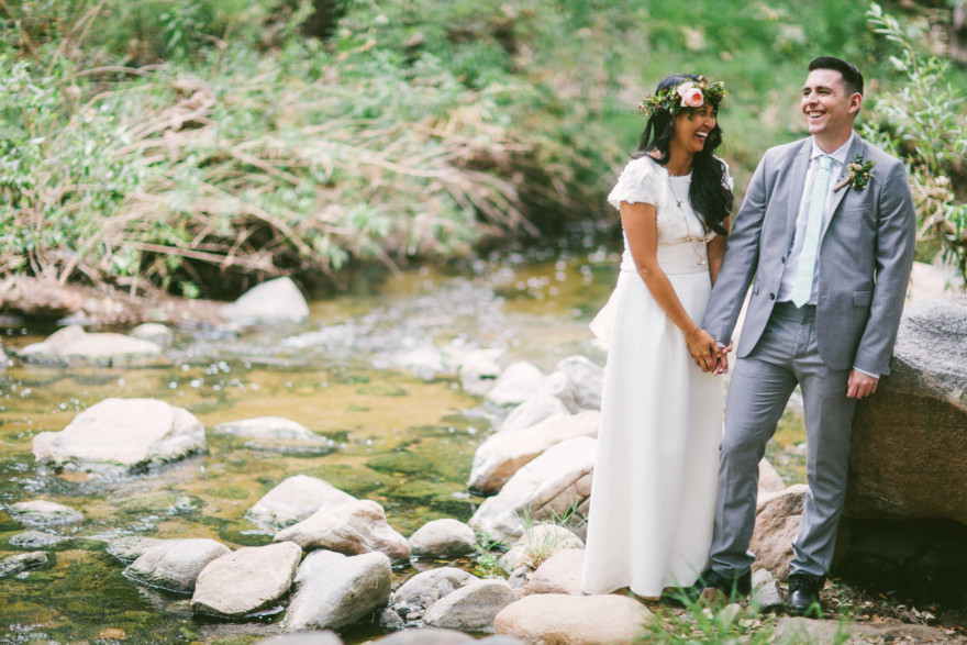 Rustic Bear-Themed San Diego Garden Wedding – Photo by Let's Frolic Together