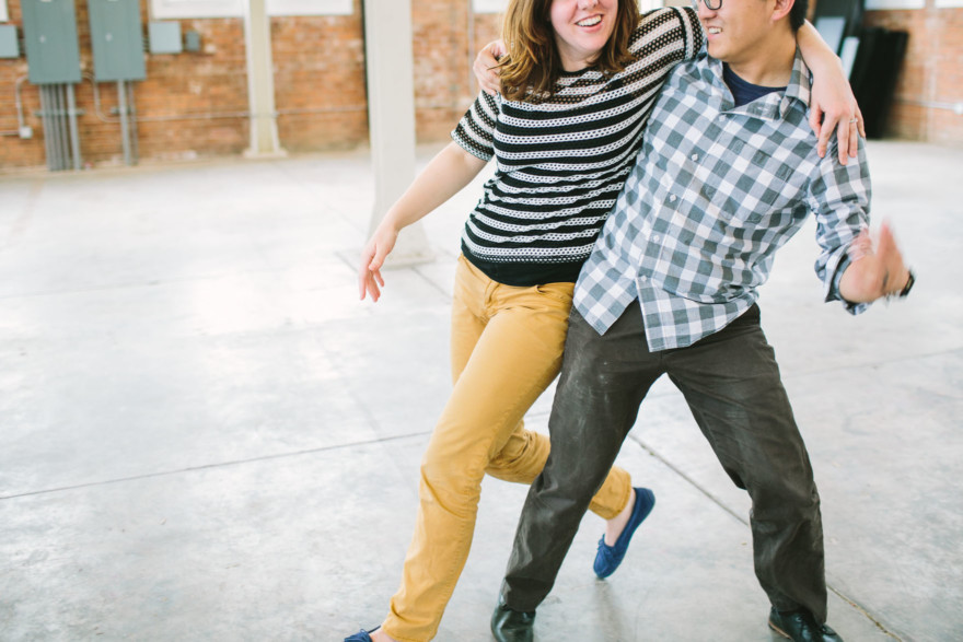 A Silly Seaside Engagement – Photo by Let's Frolic Together