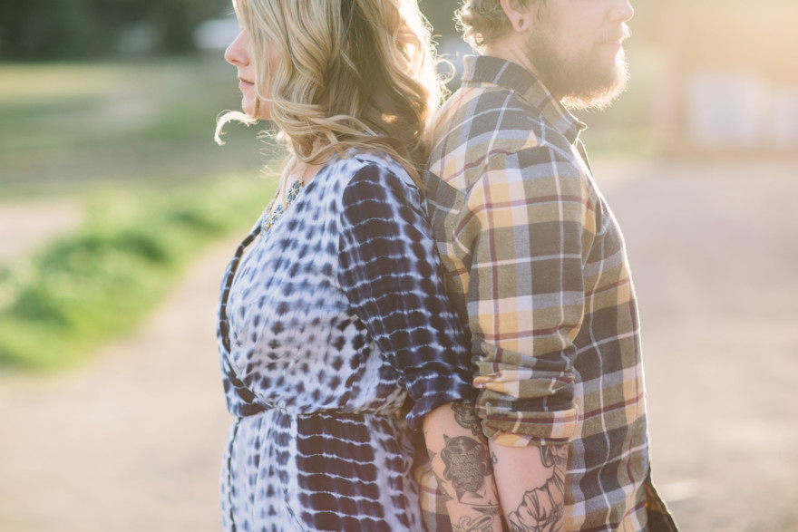 Tattooed Rustic Ranch Engagement – Photo by Let's Frolic Together