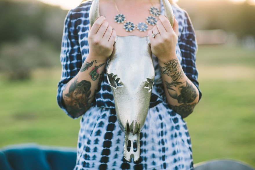 Tattooed Rustic Ranch Engagement – Photo by Let's Frolic Together