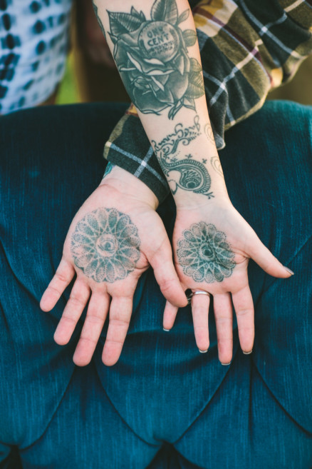 Tattooed Rustic Ranch Engagement – Photo by Let's Frolic Together