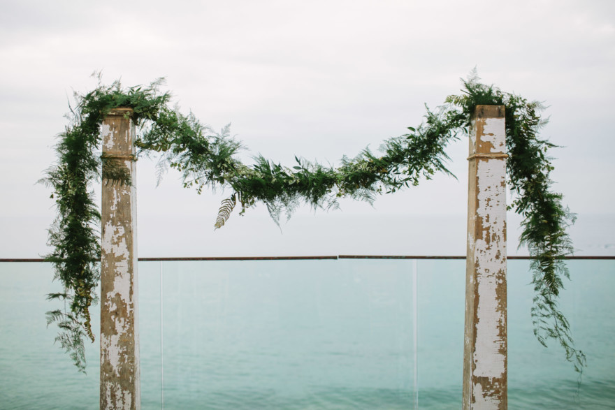 Misty Surf & Sand Resort Wedding – Photo by Let's Frolic Together